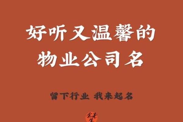 娄底物业公司起名,物业公司起名字