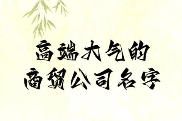 商贸公司起名媛好听吗寓意好的商贸公司名字推荐