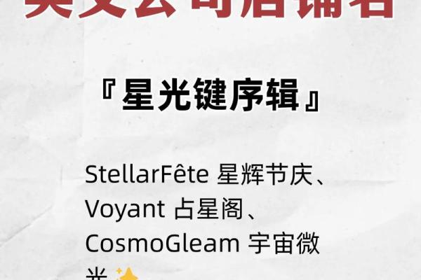 技术服务公司起名英文技术服务公司起名大全集